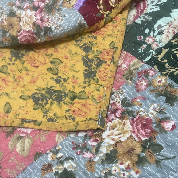 Greenland Queen patchwork quilt bedspread with 2 shams New - Picture 5 of 6